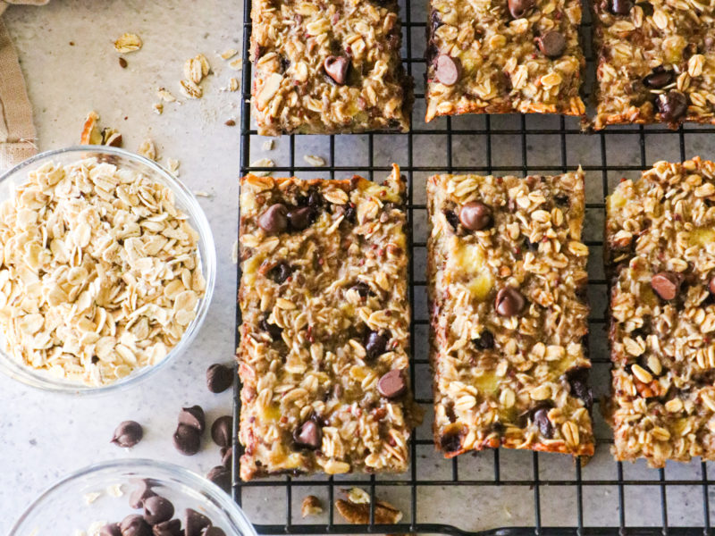 Banana Bake Oatmeal Bars