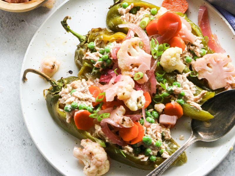 Tuna Stuffed Peppers with Escabeche