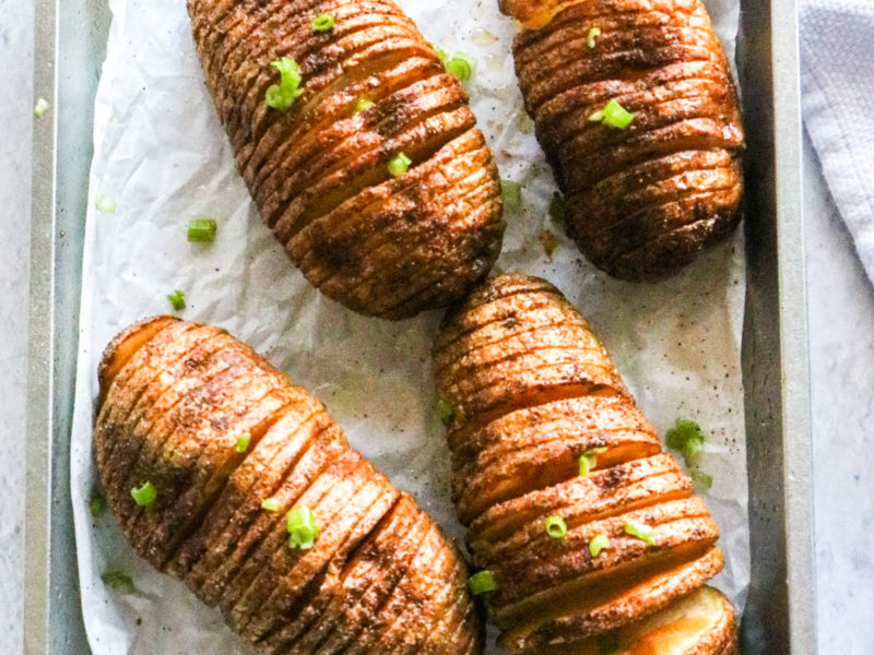 Air Fryer Hasselback Potatoes