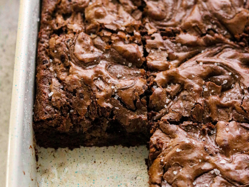 Nutella and Sea Salt Brownies