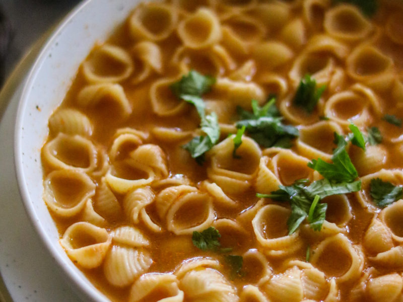 Sopa de Conchitas/ Pasta Shells Soup