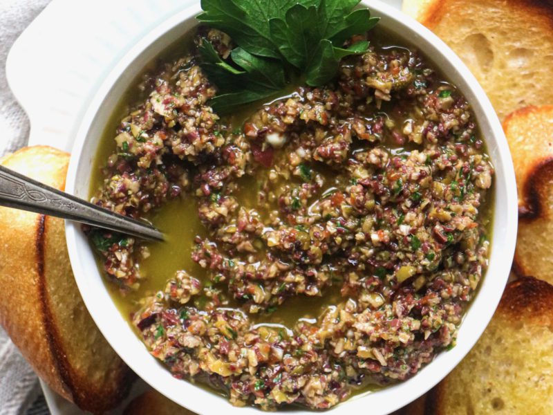 Tapenade with Toasted bread