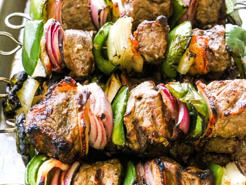 Alambres (Beef Skewers Mexican Style)